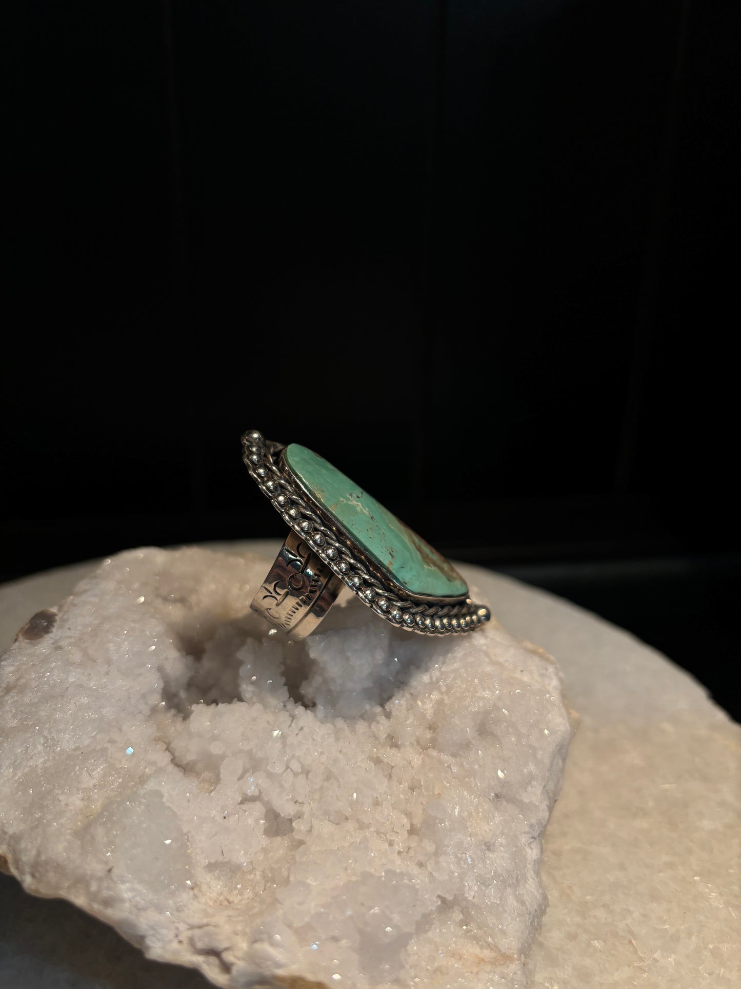 Sterling Silver Adjustable Ring Kingman Turquoise