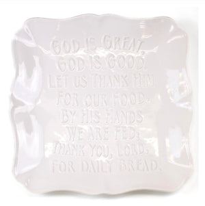 God Is Great Square Platter