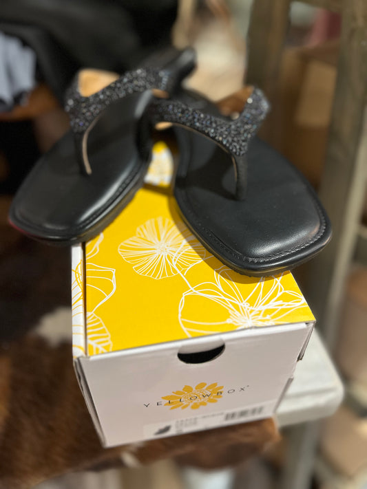Yellow Box Della Rhinestone Sandal