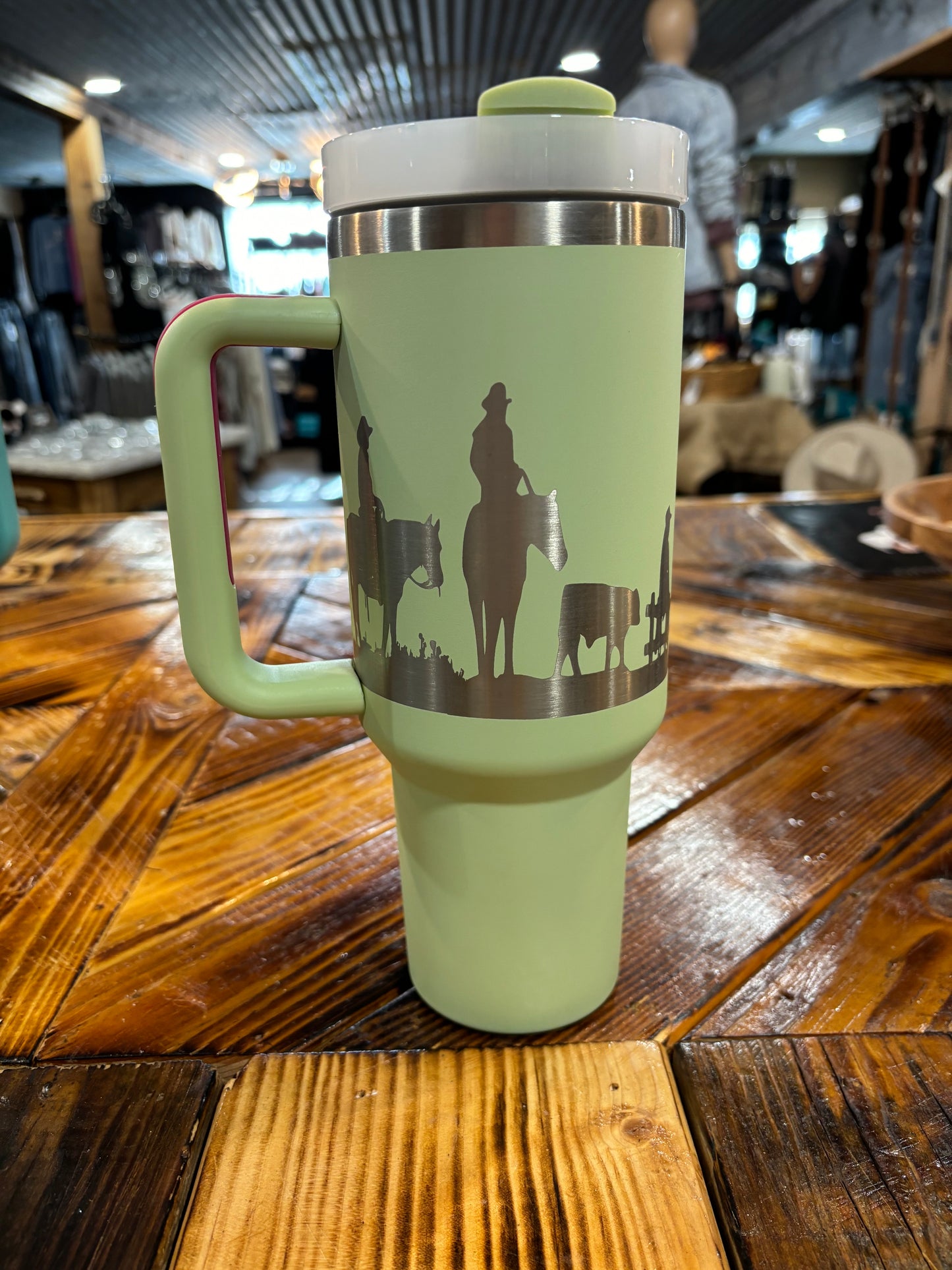 Western Etched Tumblers