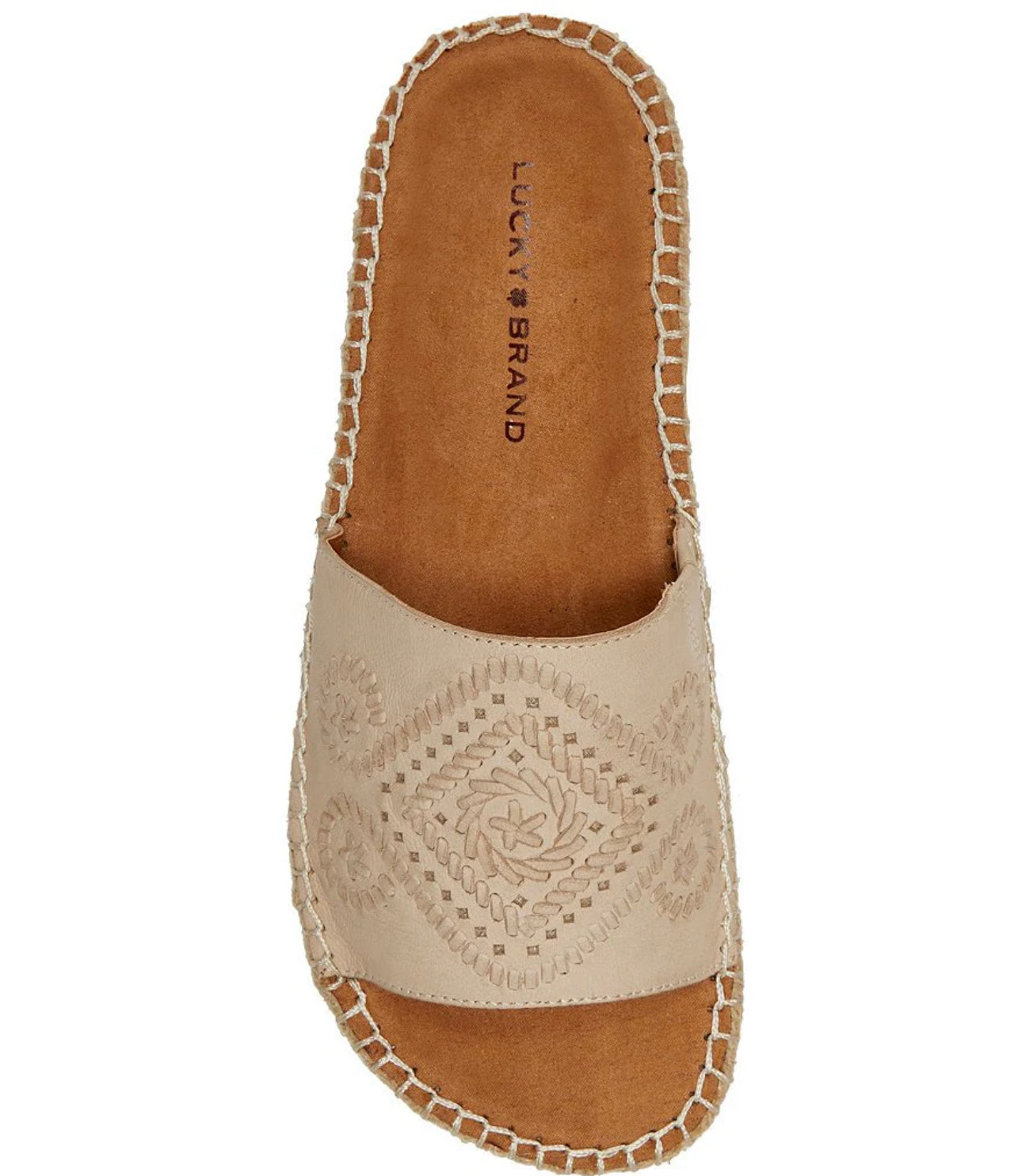 Lucky Brand
Lemana Embossed Leather Espadrille Platform Sandals