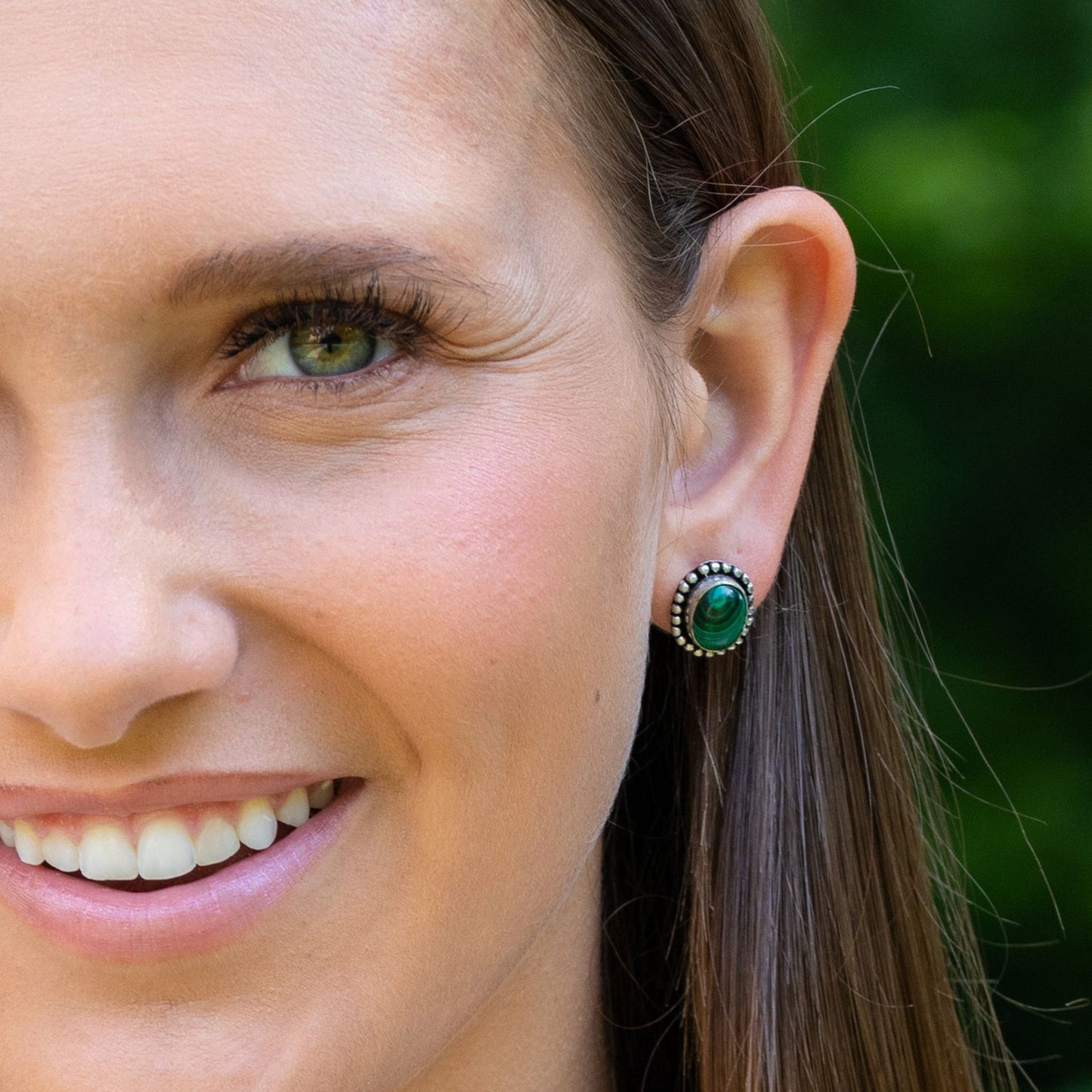 Kasha Semiprecious Stone Post Earrings Mutiple Stones Available