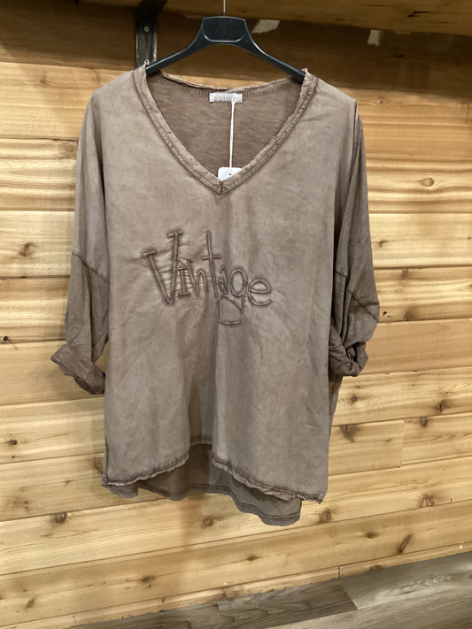 Vintage Shirt Chocolate