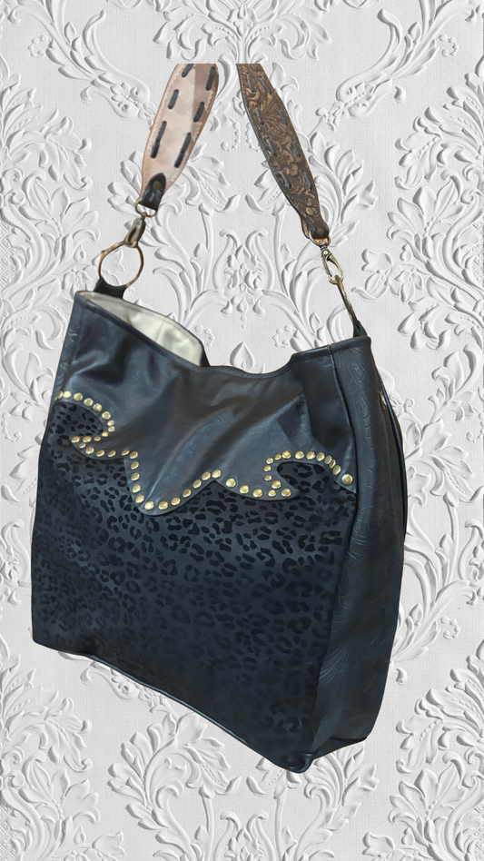 Keep it Gypsy Black Leopard Totes