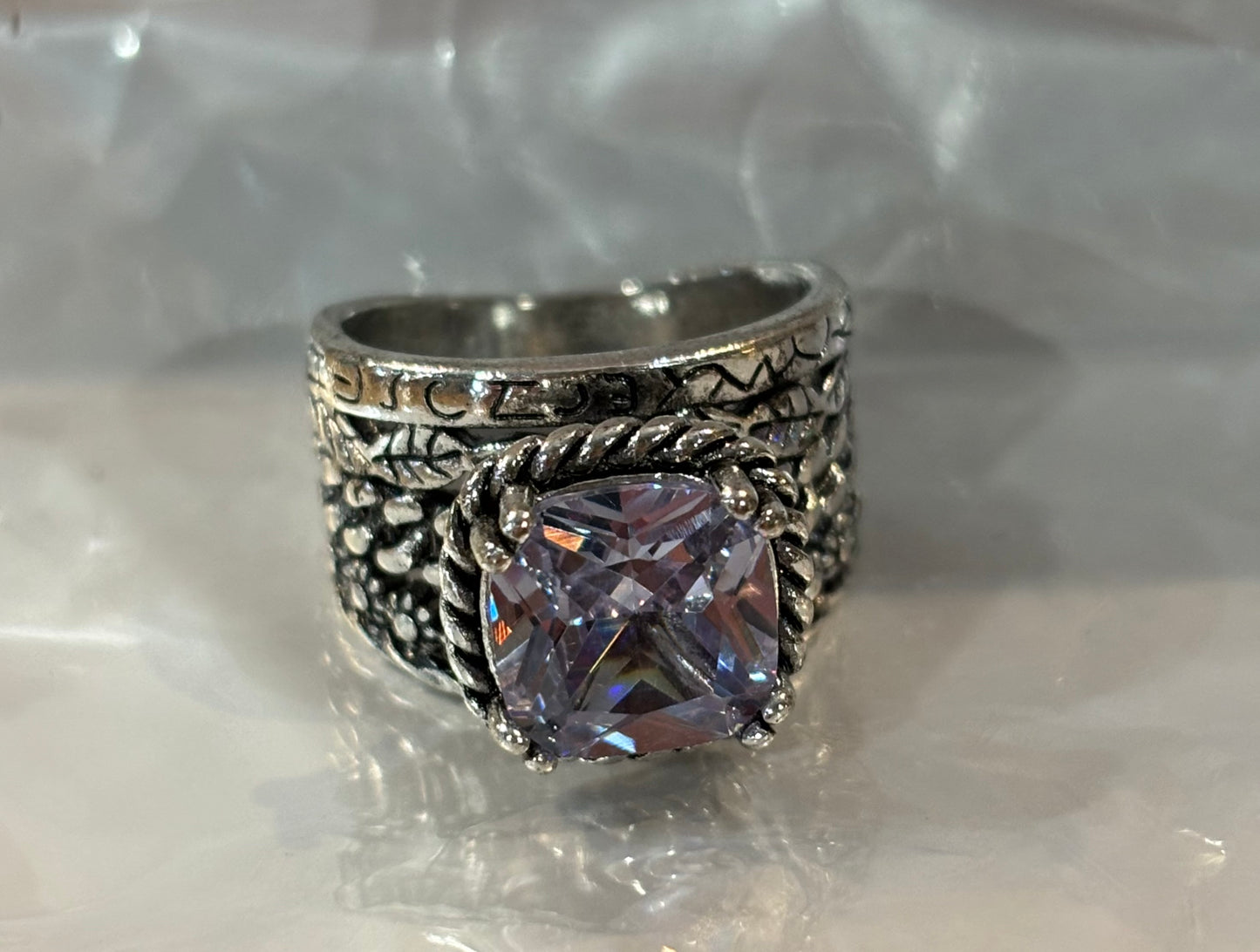 Faux Diamond Rings