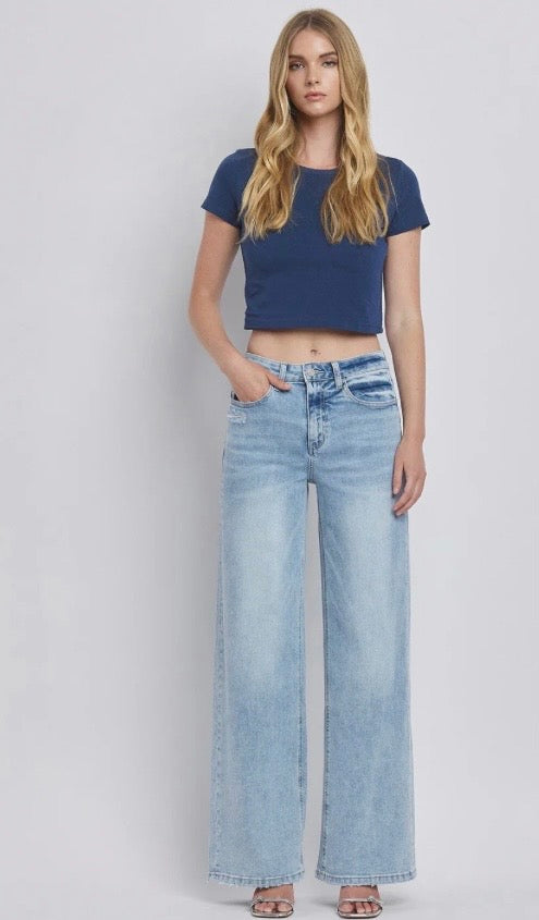 Lovervet High Rise Super Wide Leg Jeans
