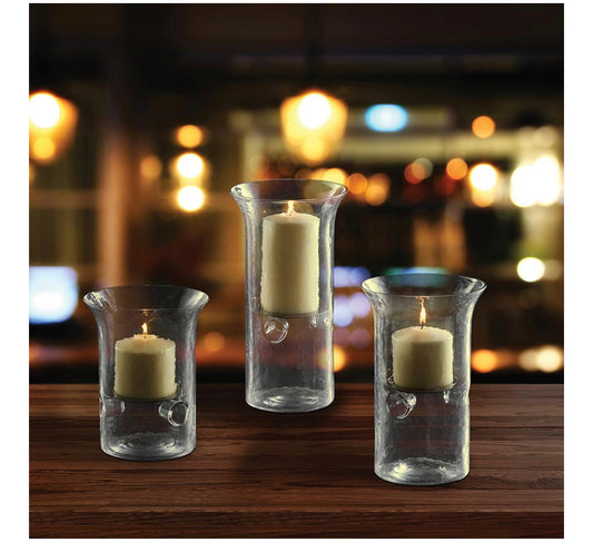 Glass Hurricane - Large Candle Holder