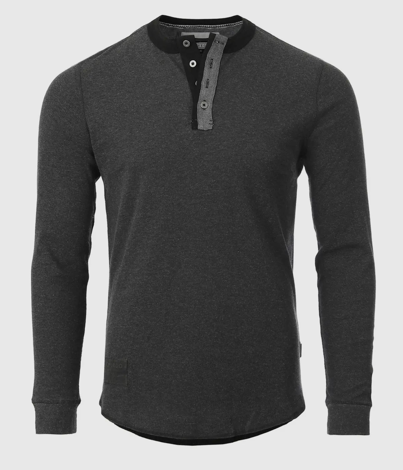 Mens Casual Thermal Long Sleeve Henley Shirt