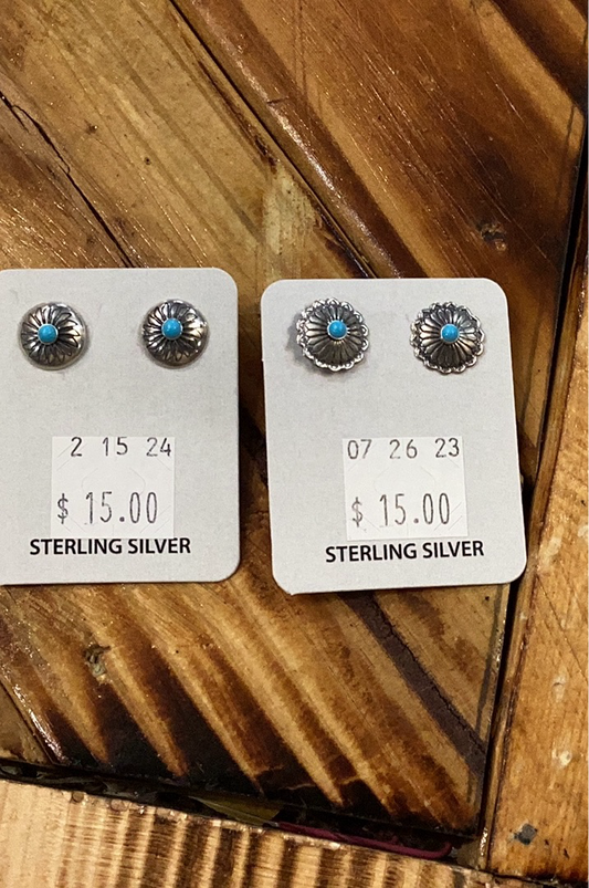 Genuine Turquoise Concho Studs