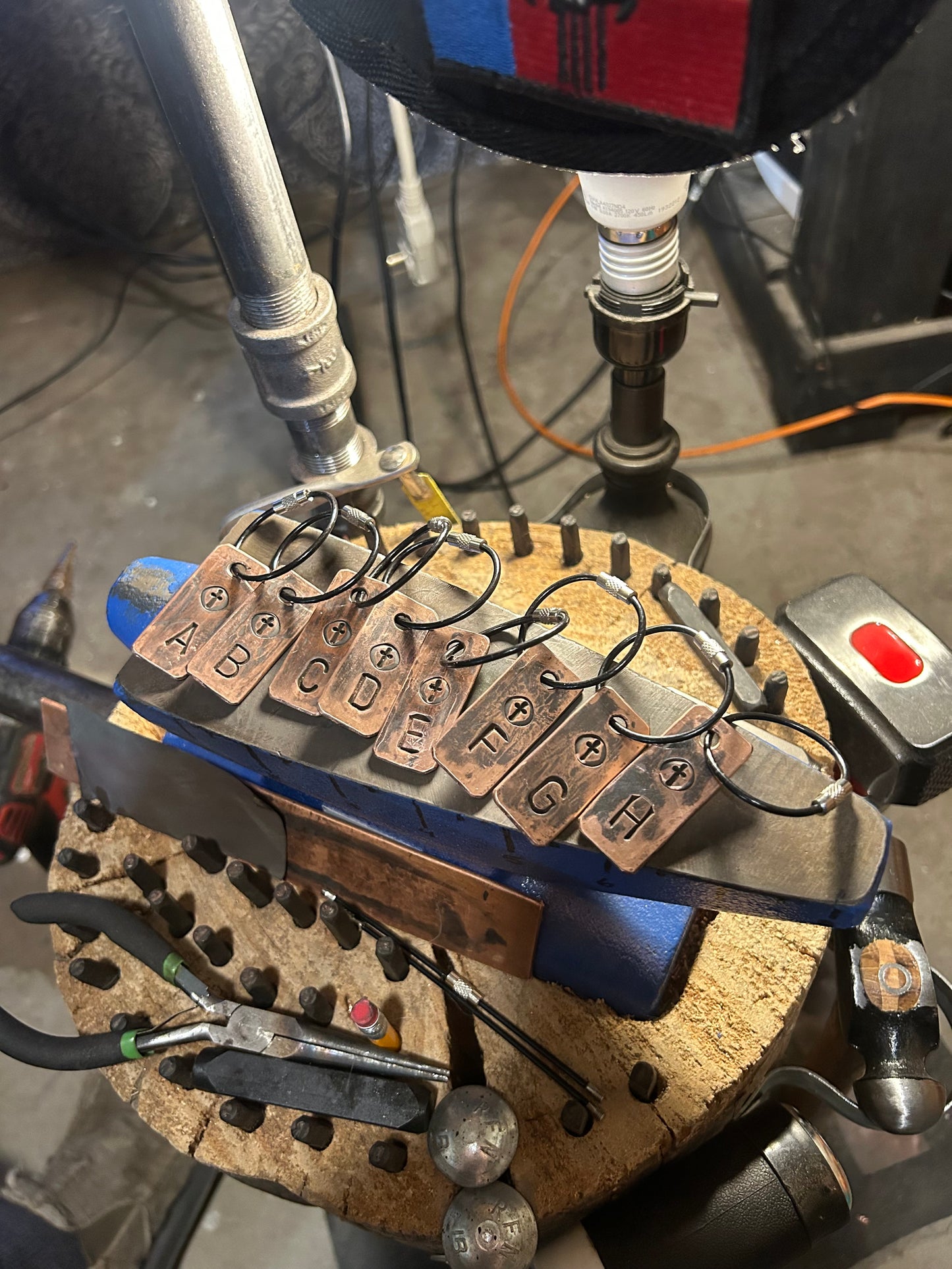 Custom Handmade Copper Keychain