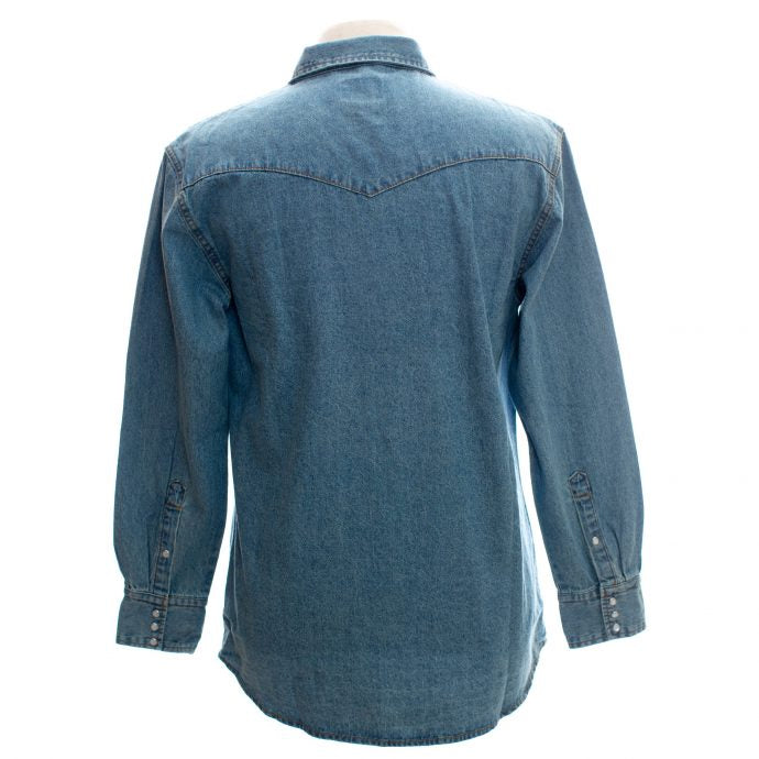 Wyoming Traders Denim Stonewashed Western Shirt