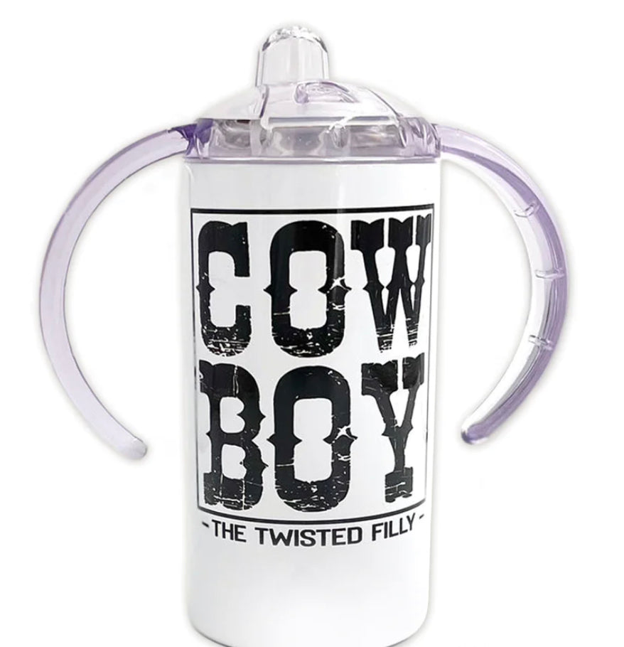 12 Oz Toddler Cowboy/Cowgirl Sippy Cup