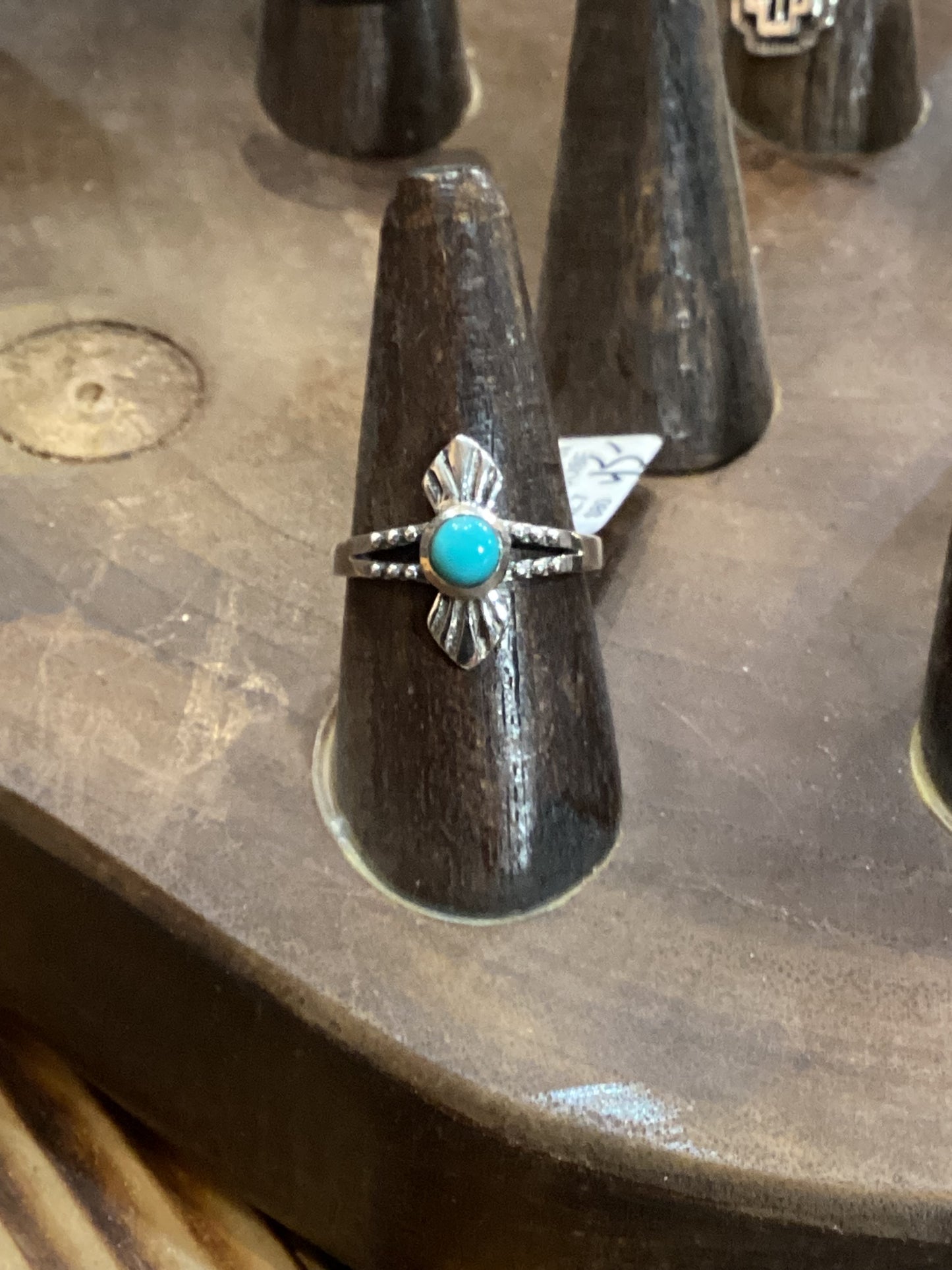 Sterling Silver and Turquoise Split Band Ring