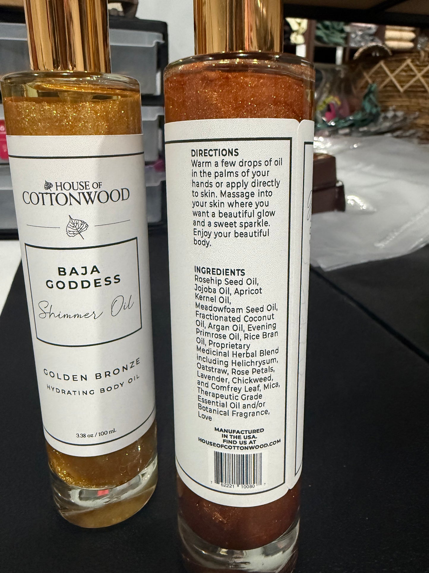 House of Cottonwood - Hydrating Body Shimmer Oil Baja Goddess scent
