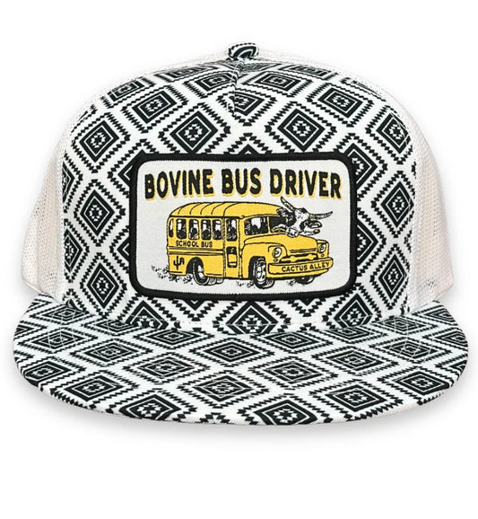 Bovine Bus Driver Cactus Alley Black/White Aztec, Snapback Cap