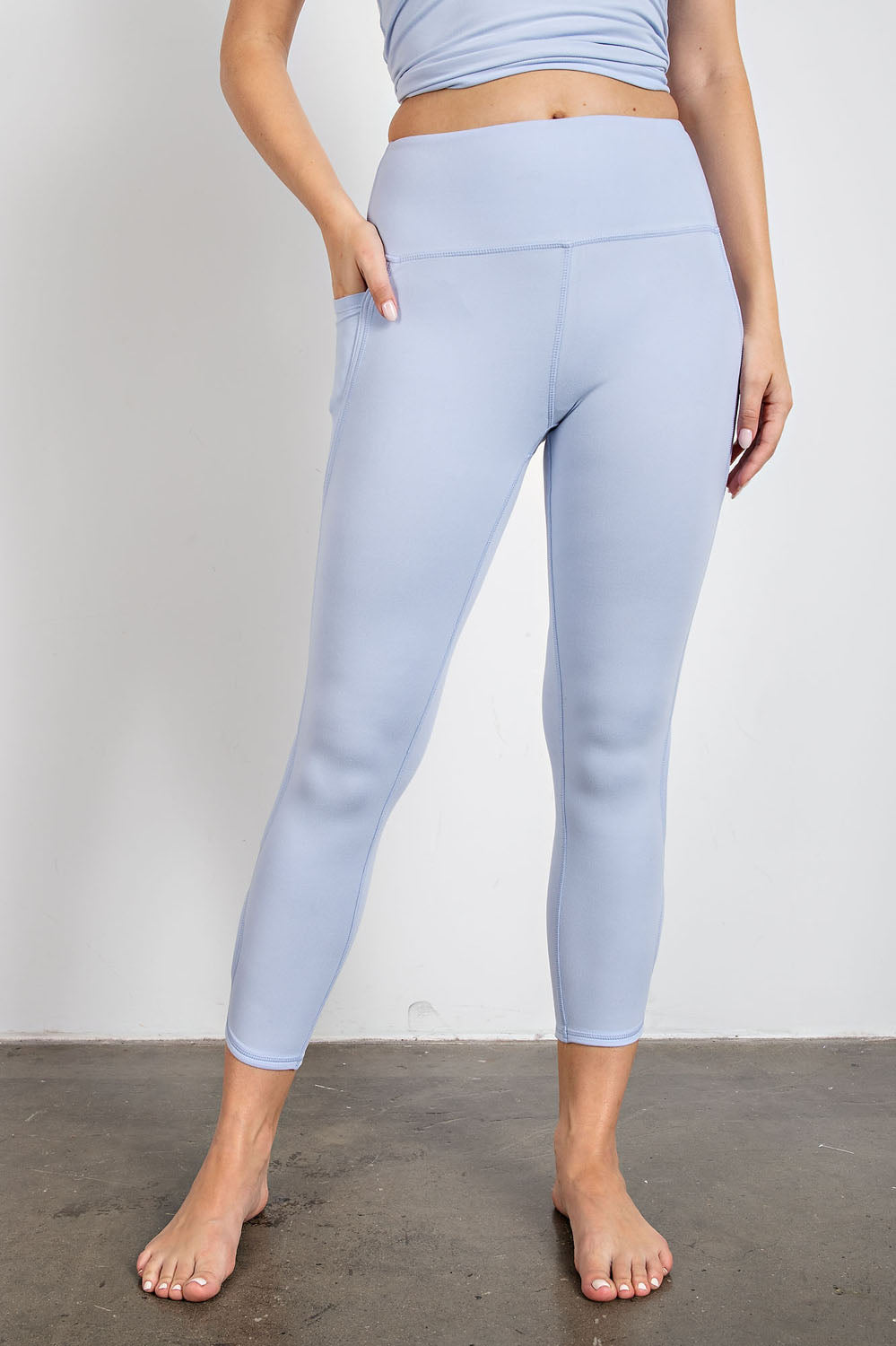 RAE MODE - BUTTER HIGH RISE CROPPED YOGA LEGGINGS