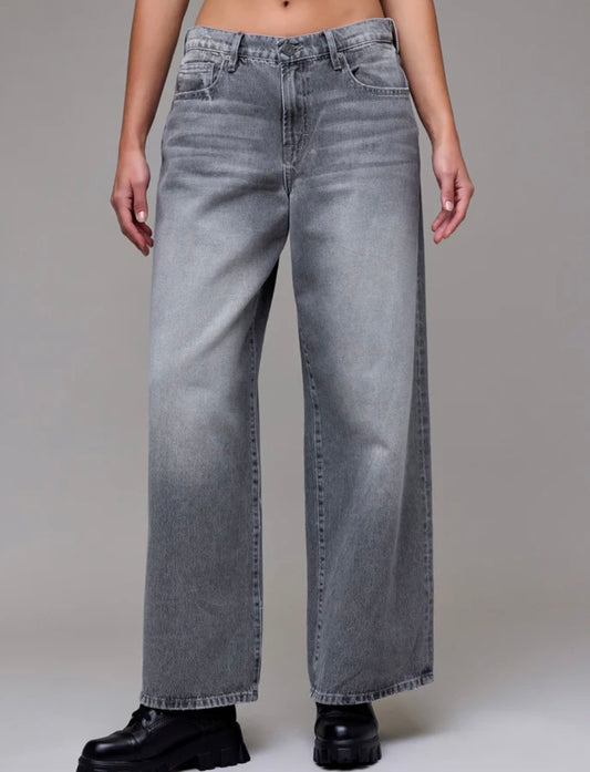 Hidden Jeans Grey Washed Baggy Fit