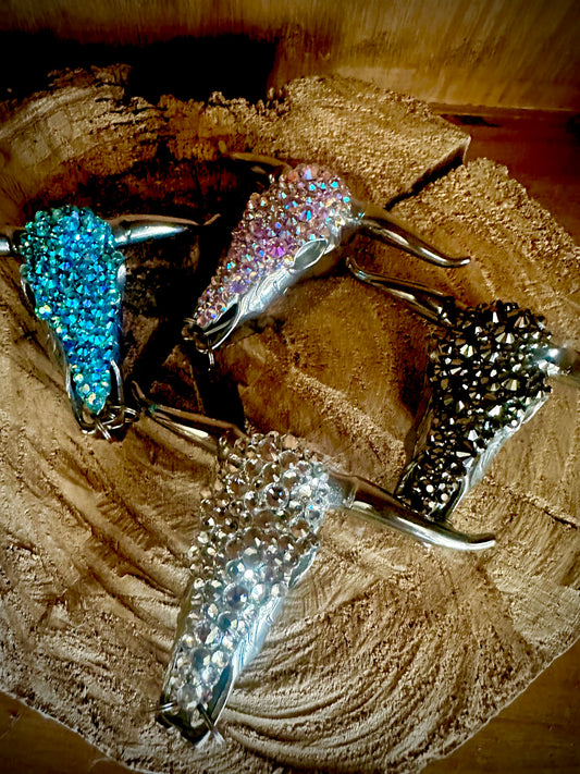 Crystal Steer Head Push Knife