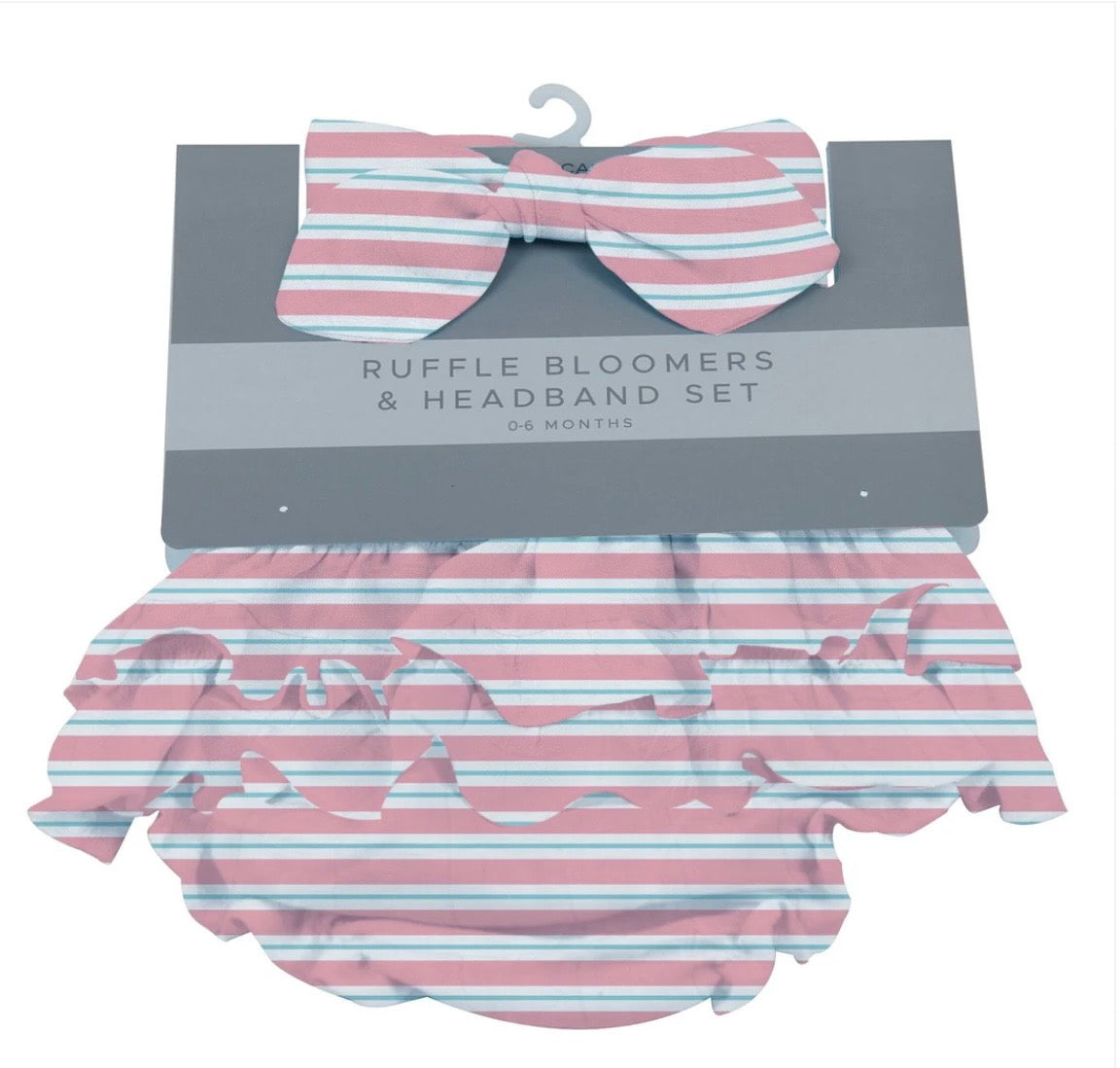 Candy Cane Ruffle Bloomers Headband Set