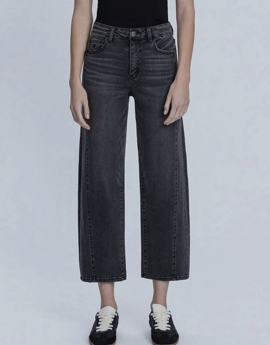 Flying Monkey High Rise Black Mild Barrel Jeans