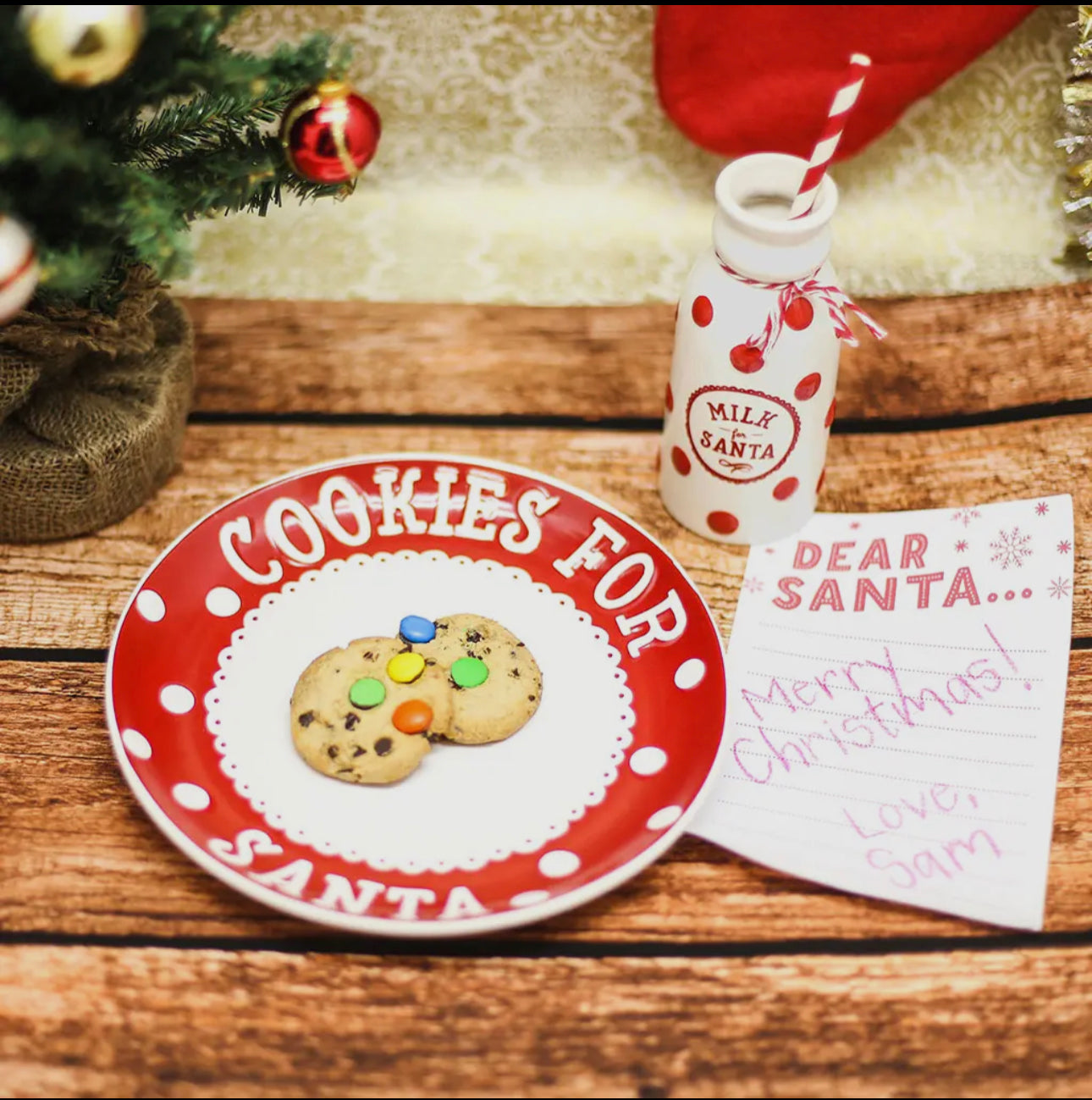 Christmas Santa's Milk & Cookie Set
 Set