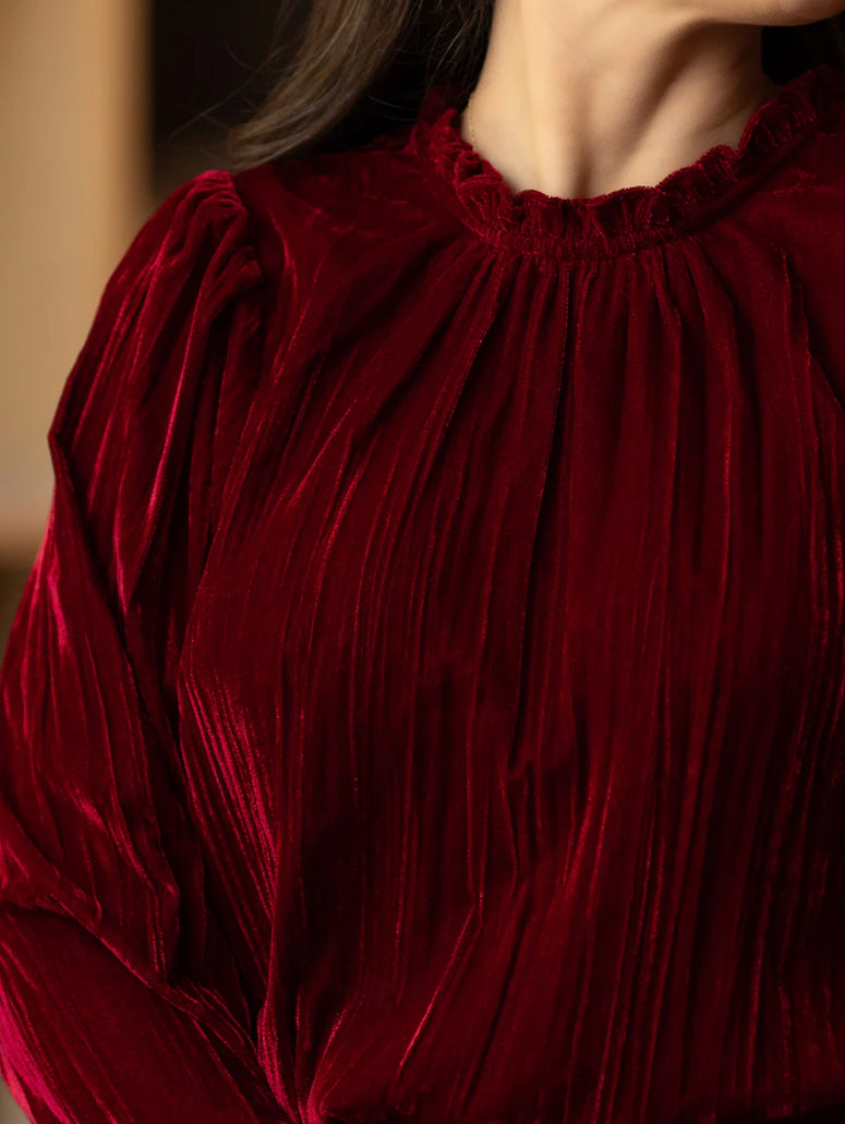 Quinn Top | Velvet Cranberry