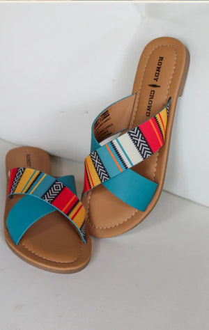 Shiner Serape Sandals