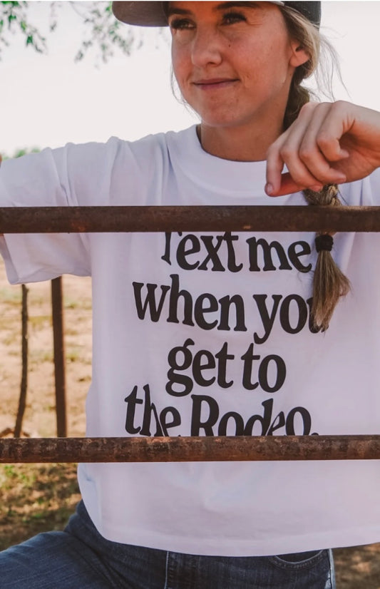 Text Me Crop Top