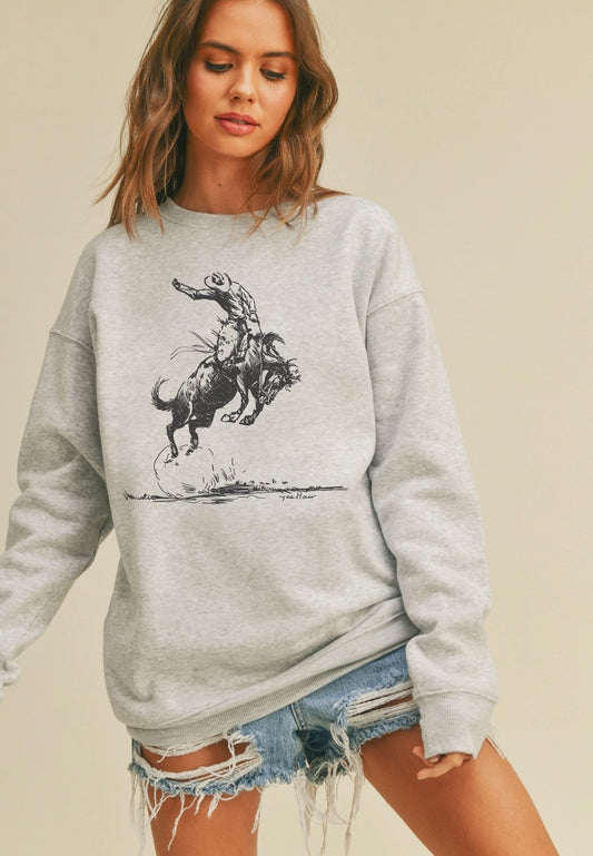 Yeehaw Cowboy Graphic Crewneck