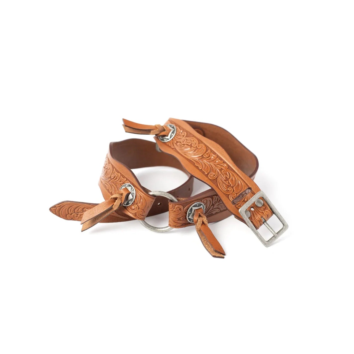 Tasha Polizzi Cognac Merve Leather Belt