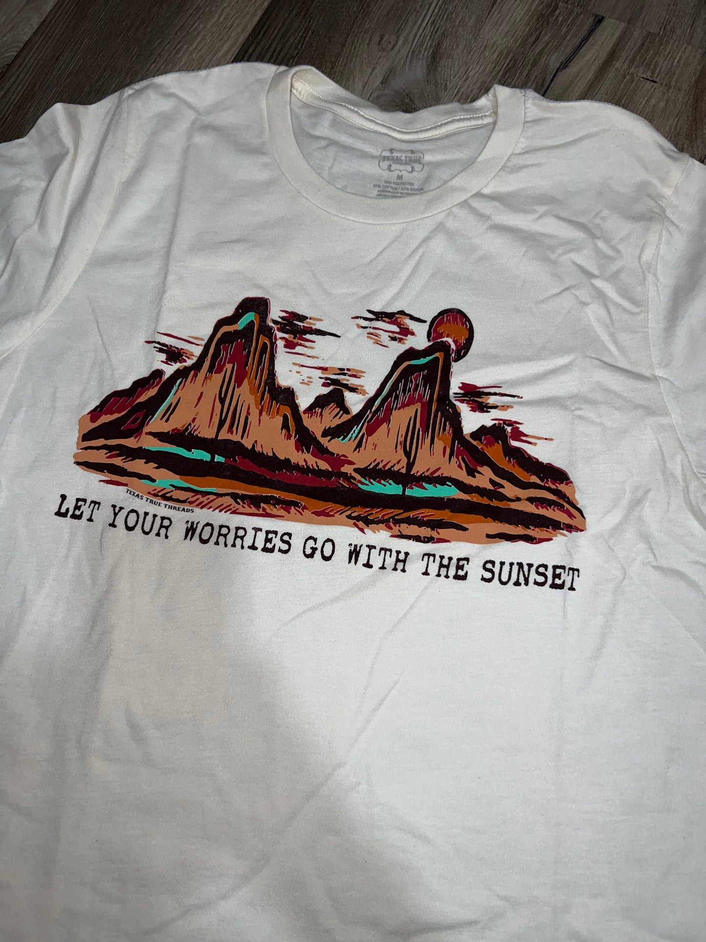 Let Your Worries Go With The Sunset Tee