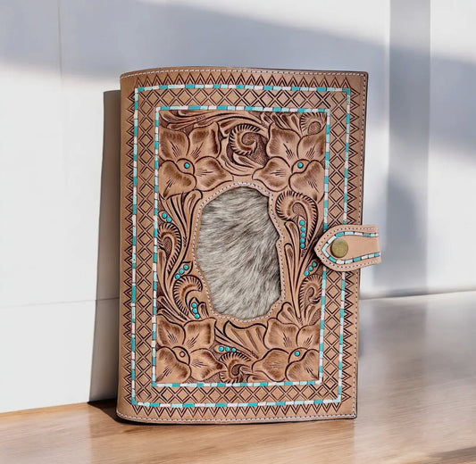 Diana Tooled Leather & Cowhide
Bible Cover