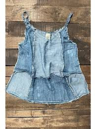 Jaded Gypsy Patchwork Skies Tank Top one size