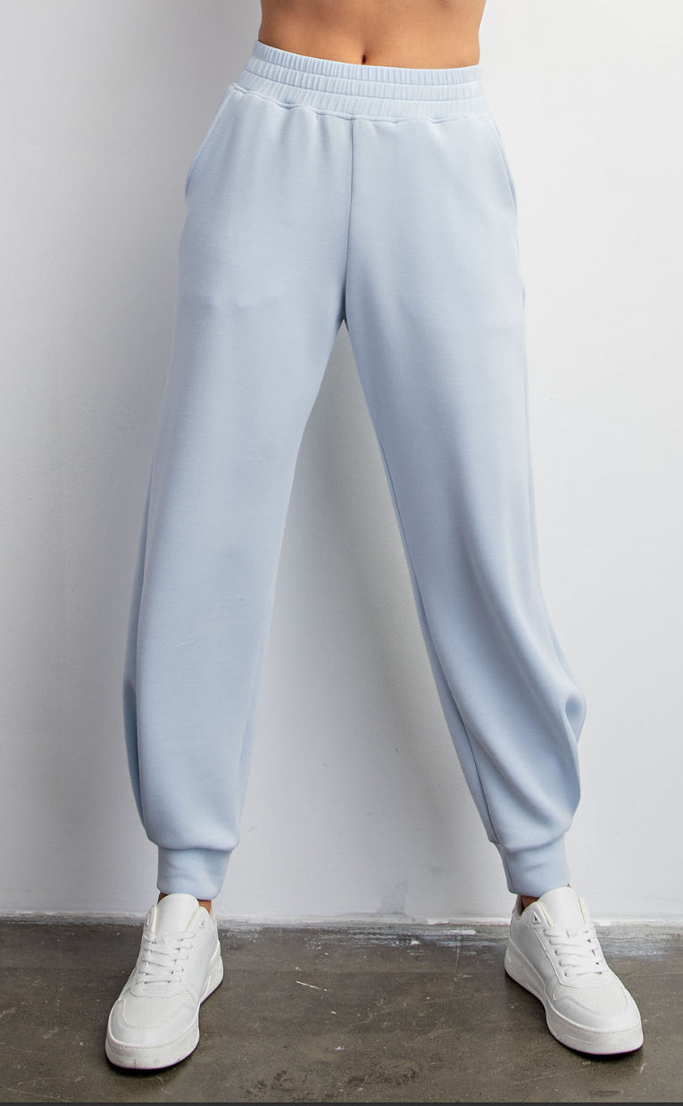 MODAL POLY SPAN FULL LENGTH JOGGER PANT BUTTER SOFT