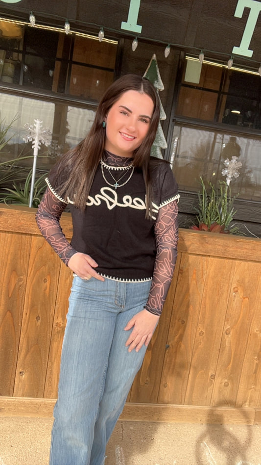 Lucky and Blessed Yeehaw Sweater