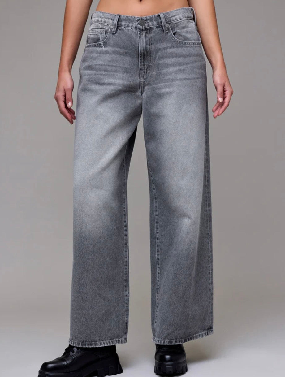 Hidden Jeans Grey Washed Baggy Fit