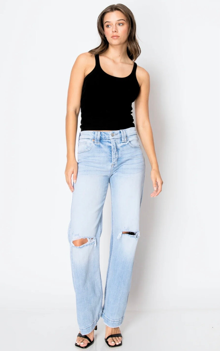 Artemis Vintage Tummy Control High Rise Relaxed Straight Leg Jeans