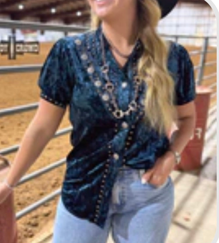 Maddie Teal Vallejo Top
