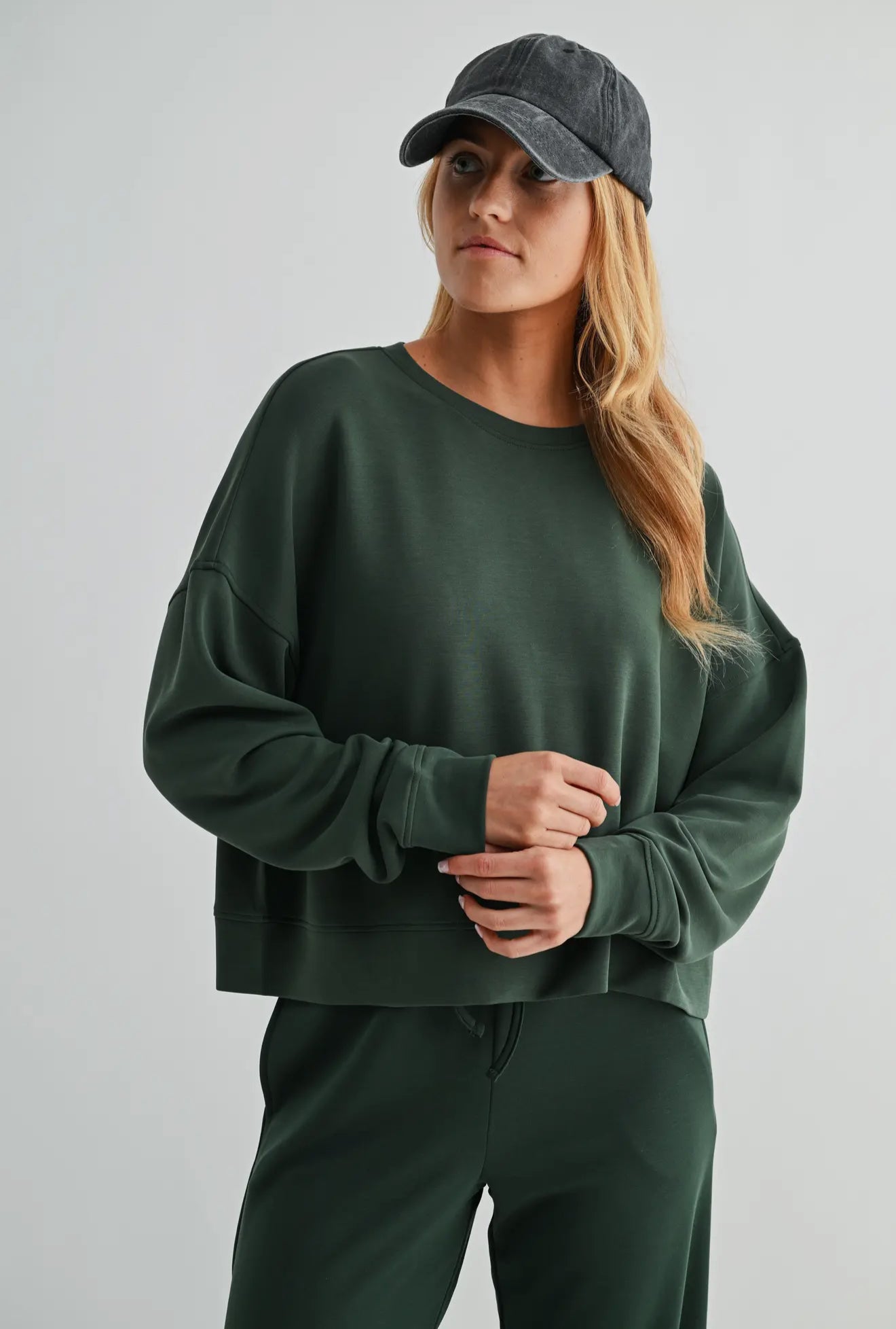 Laguna Deep Forest Wide-Leg Pants