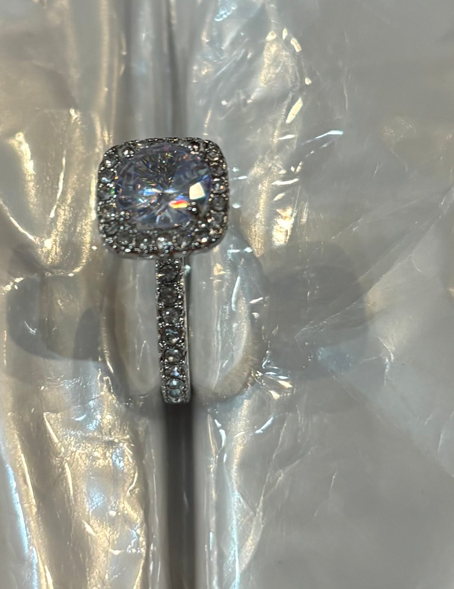 Faux Diamond Rings