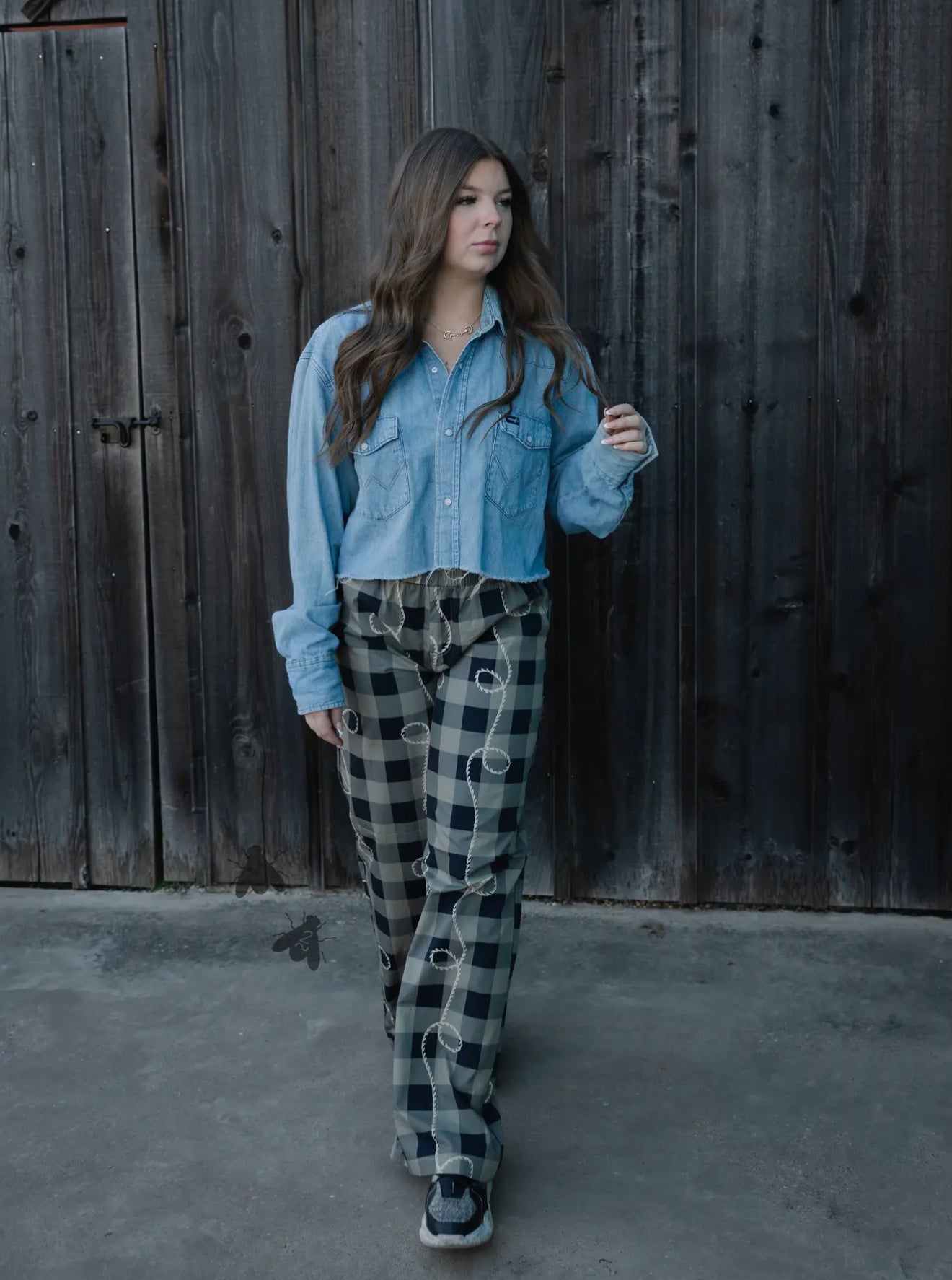 Off Tha Track *Ropey Gingham Pants