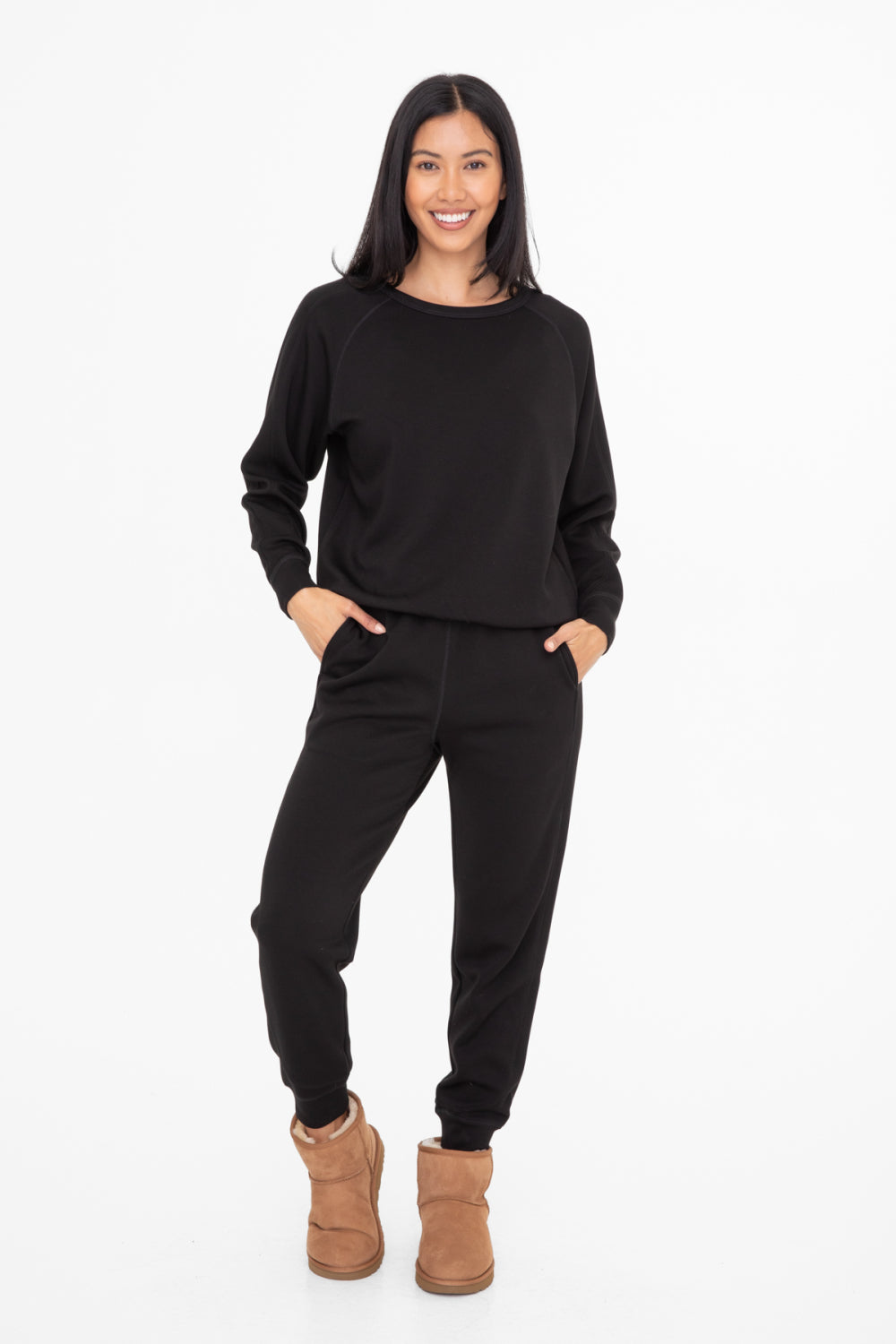 Mono B Butter Soft Elevated Contrast Seam Joggers