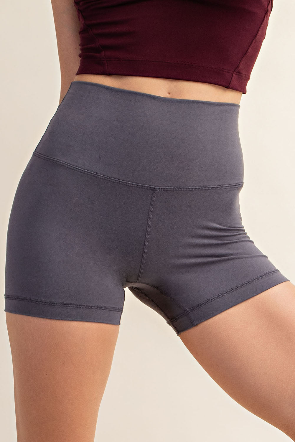 Basic Grey Biker Short