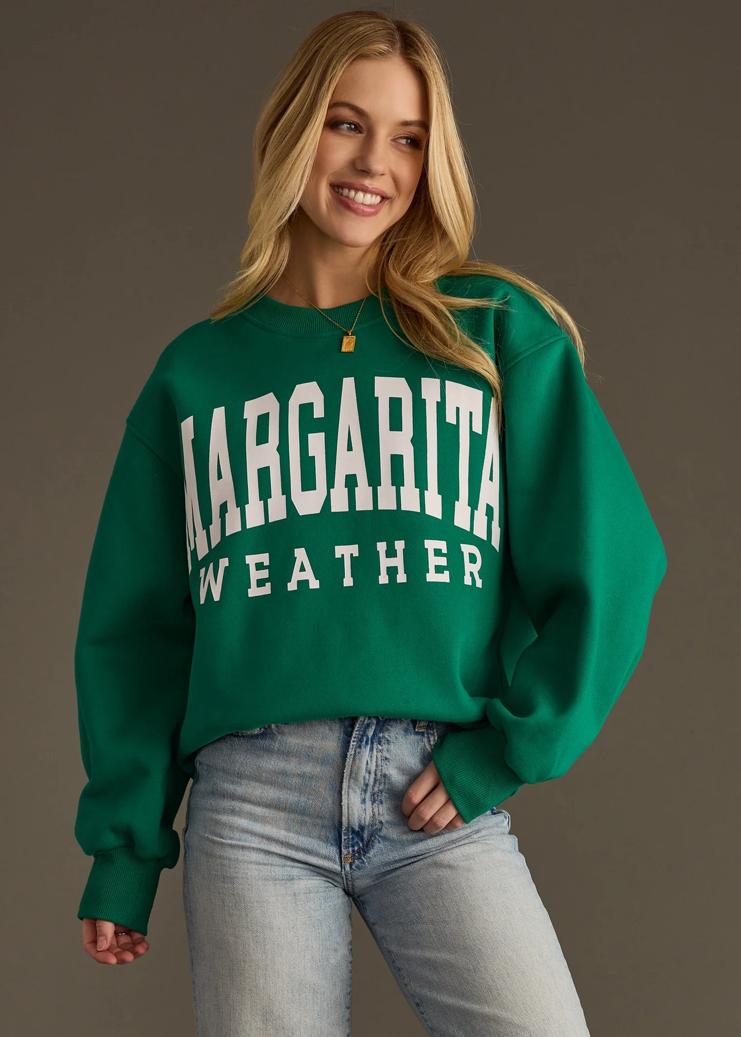 MARGARITA WEATHER SWEATSHIRT - GREEN