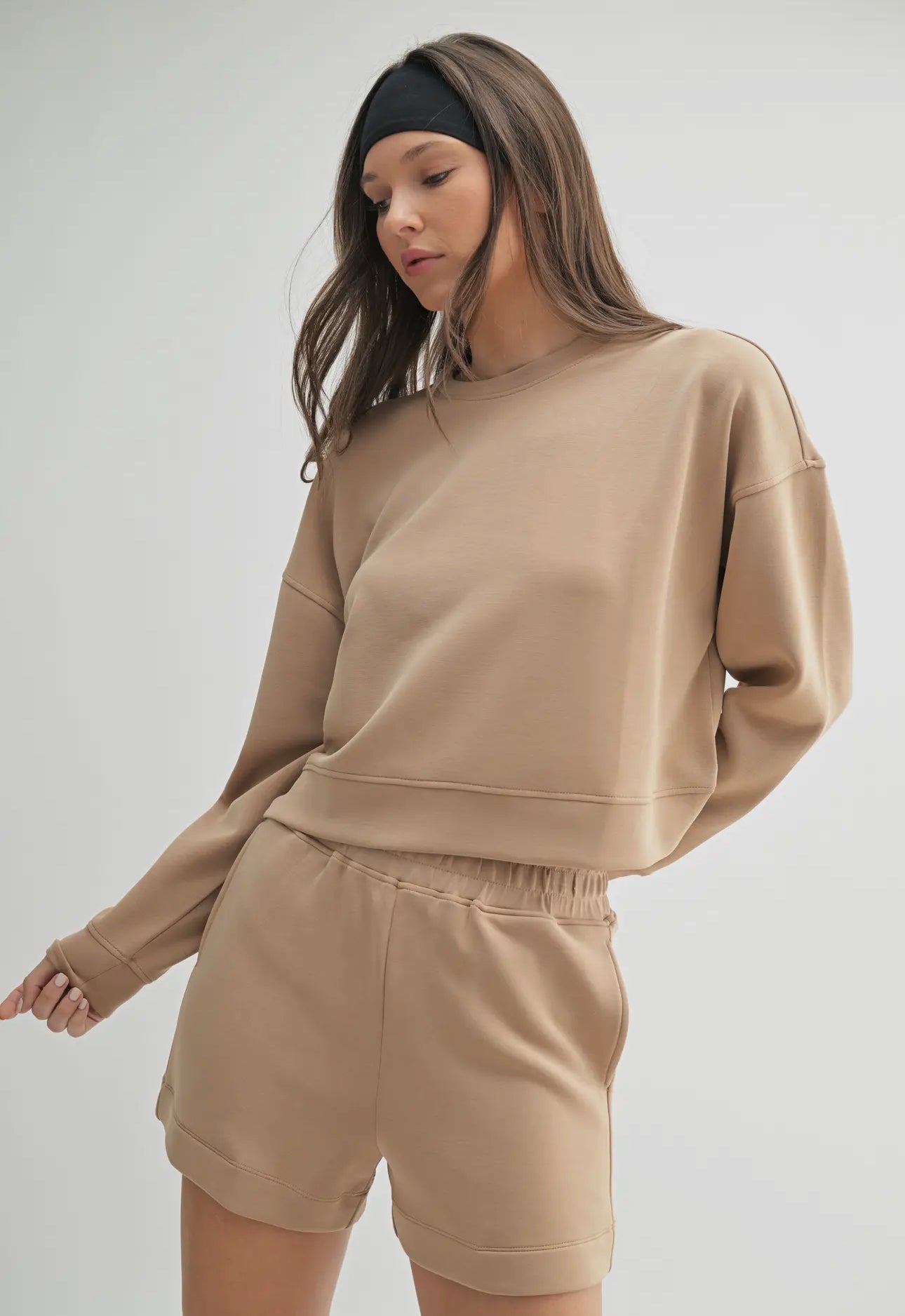 Mini b Butter Soft Laguna Dropped Shoulder Sweatshirt