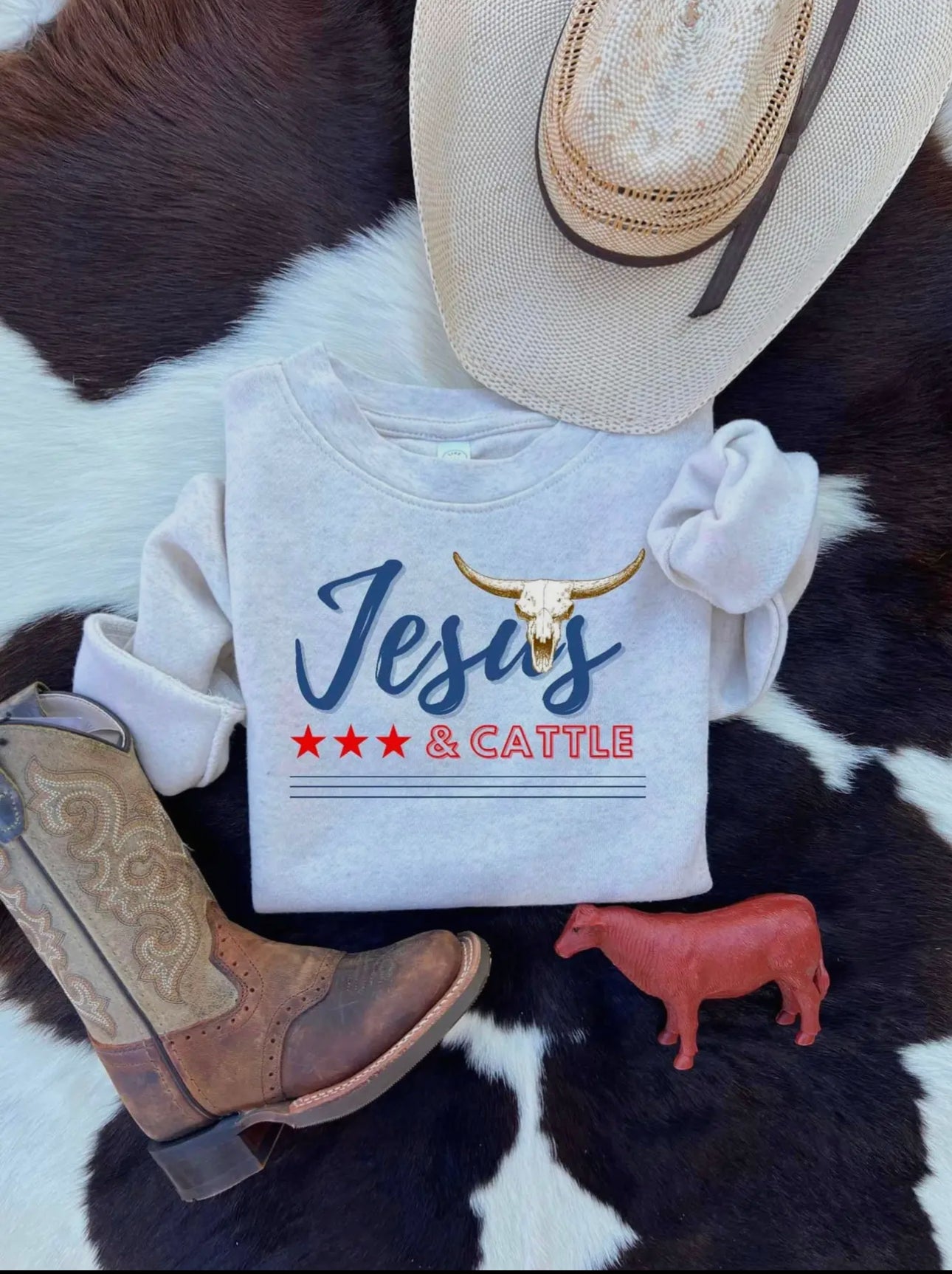 Jesus & Cattle (Sweatshirt) Kids