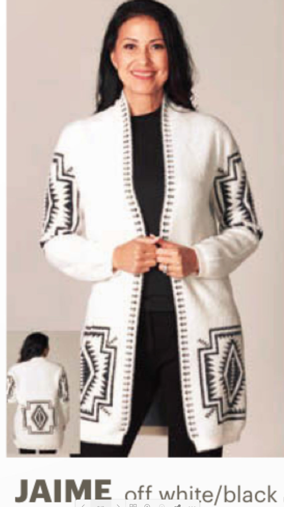 LADIES VENARIO SELMA LONG SWEATER