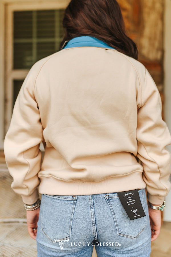 QUARTER ZIP SWEATSHIRT W FRONT POCKET