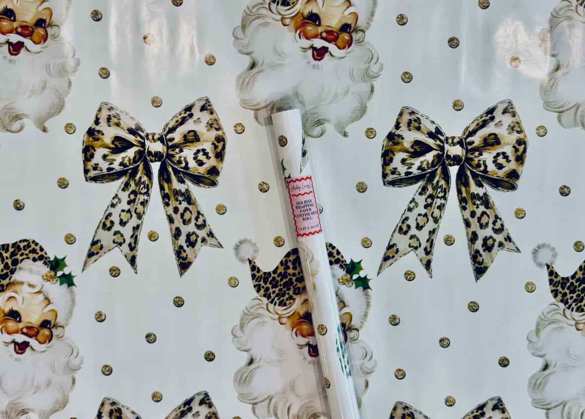 Christmas Print Wrapping Paper Roll