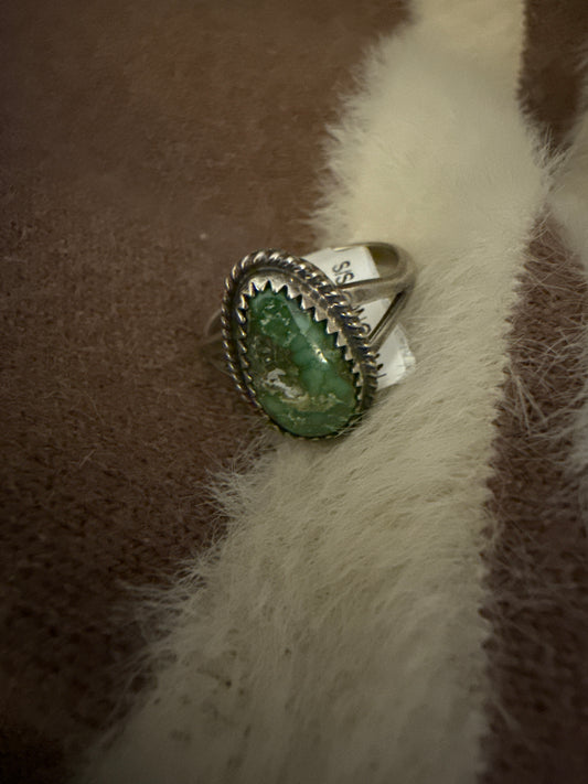 Signed Judy Largo Navajo Handmade Ring Size 8